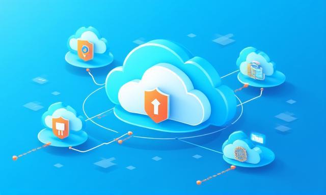 Image vectorielle de la cybersécurité cloud moderne