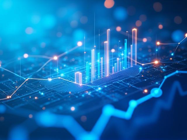 Illustration de gestion de données et rapports analytiques